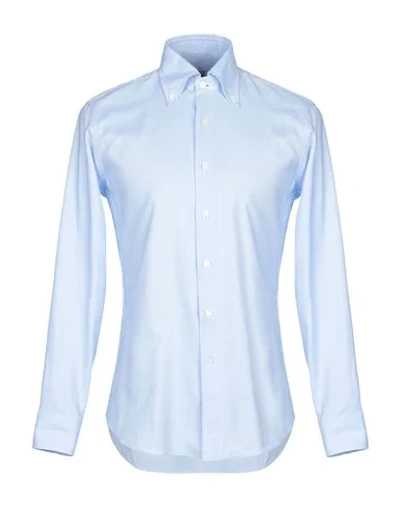 Alessandro Gherardi Solid Color Shirt In Sky Blue