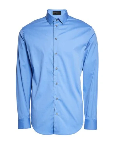 Emporio Armani Shirts In Blue