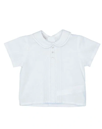 Paz Rodriguez Babies' Solid Color Shirt In White