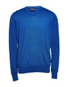 Emporio Armani Sweater In Azure