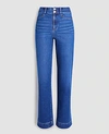 ANN TAYLOR SCULPTING POCKET HIGH RISE STRAIGHT JEANS IN BRIGHT AUTHENTIC INDIGO WASH,552028
