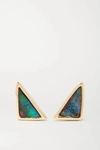 KIMBERLY MCDONALD 18-KARAT GOLD OPAL EARRINGS