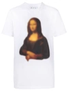 OFF-WHITE BLURRED MONA LISA T-SHIRT WHITE,OMAA038F20FAB014