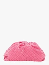 Bottega Veneta The Pouch Medium Intrecciato Leather Clutch In Pink