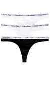 Calvin Klein Underwear Carousel 3 Pack Underwear In White & Black