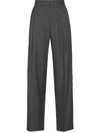 WE11 DONE PLEATED WOOL TROUSERS