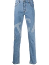 JUST CAVALLI JUST-FIT LOGO-PRINT JEANS