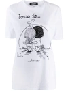 DSQUARED2 LOVE IS FOREVER GRAPHIC-PRINT T-SHIRT