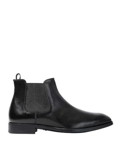 Giorgio Armani Ankle Boots In Black