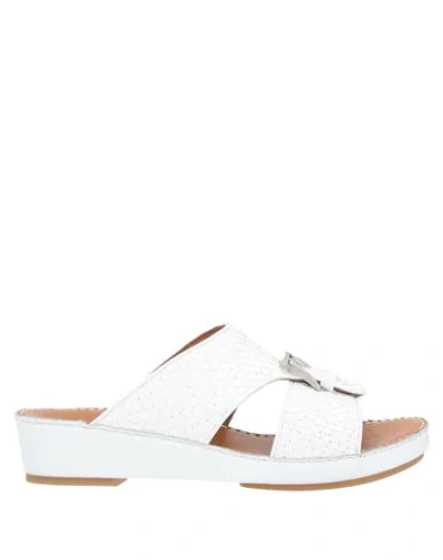 Alberto Guardiani Sandals In White