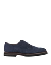 TOD'S TOD'S MAN LACE-UP SHOES MIDNIGHT BLUE SIZE 9 SOFT LEATHER,11930131OJ 12