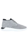 HOGAN HOGAN MAN SNEAKERS GREY SIZE 10.5 SOFT LEATHER, TEXTILE FIBERS,11940147NQ 15