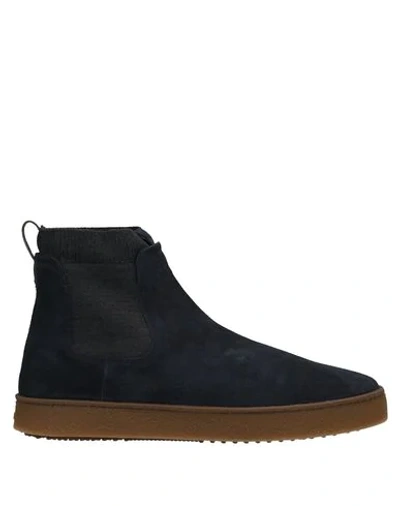 Hogan Ankle Boots In Blue