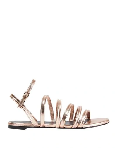 Robert Clergerie Sandals In Copper