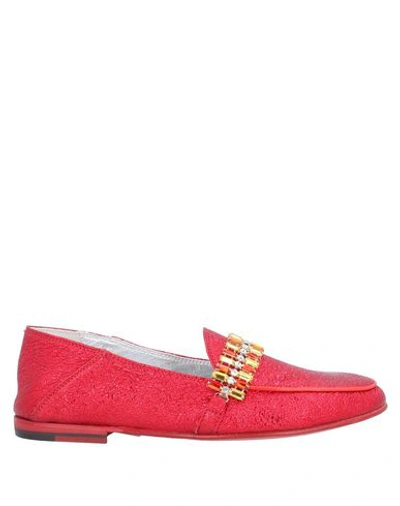 Alexander Hotto Loafers In Red