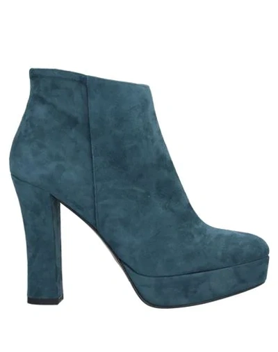 Albano Ankle Boots In Deep Jade