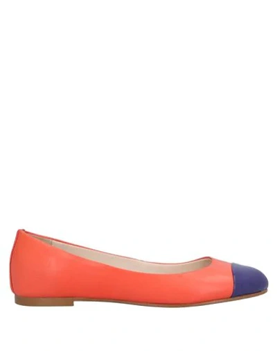 Anna Baiguera Ballet Flats In Coral