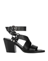 JANET & JANET JANET & JANET WOMAN SANDALS BLACK SIZE 6 SOFT LEATHER,11935601GM 7