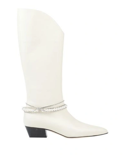 Magda Butrym Knee Boots In Ivory