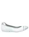 Hogan Ballet Flats In White