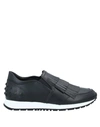 TOD'S TOD'S WOMAN SNEAKERS BLACK SIZE 8 SOFT LEATHER,11938558VQ 4