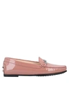 Tod's Loafers In Pastel Pink