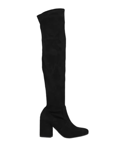 Albano Knee Boots In Black