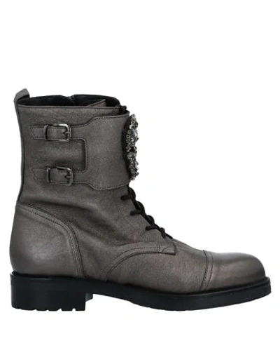 Albano Ankle Boot In Steel Grey