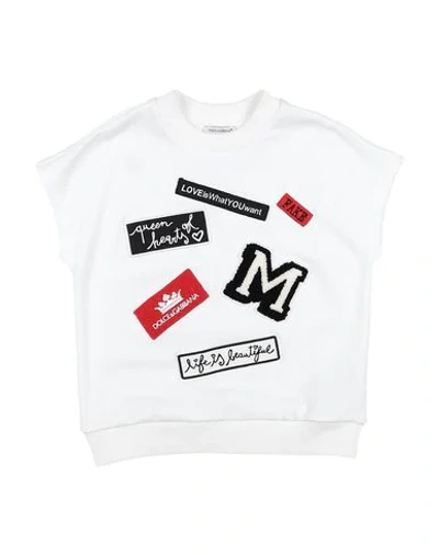Dolce & Gabbana Kids' Sweatshirts In White