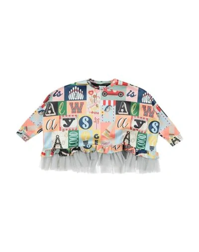 Fendi Kids' Sweatshirts In Pink