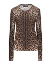 DOLCE & GABBANA DOLCE & GABBANA WOMAN SWEATER BROWN SIZE 4 VIRGIN WOOL,14079833QT 5