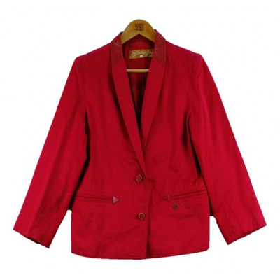 Pre-owned Dior Blazer In Red