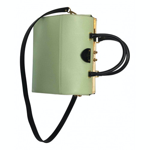 Pre-Owned Louis Vuitton Speedy Doctor 25 Green Leather Handbag | ModeSens