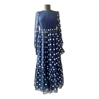 Pre-owned Vilshenko Blue Silk Dress