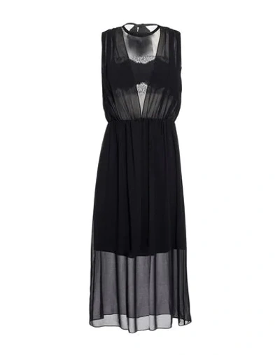 Sandro 3/4 Length Dresses In Black