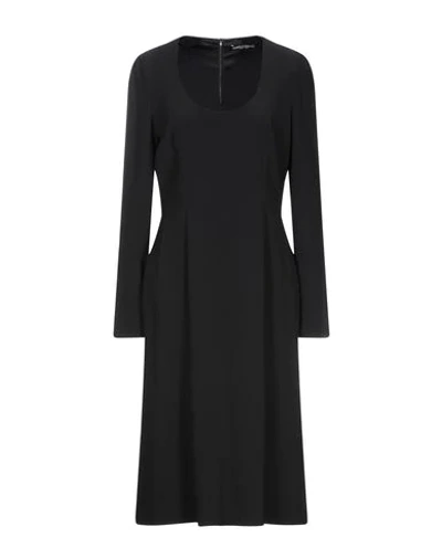 Dolce & Gabbana Woman Midi Dress Black Size 12 Viscose, Acetate, Elastane