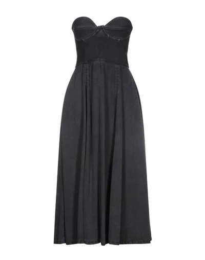 Ksenia Schnaider Denim Dress In Black