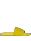 Bottega Veneta The Slider Intrecciato-debossed Rubber Slides In Green