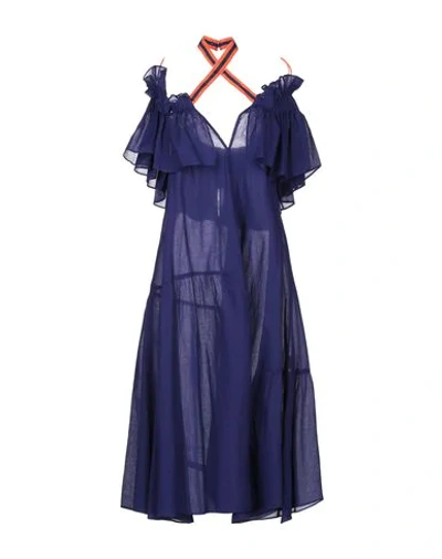 Michel Klein Short Dresses In Blue