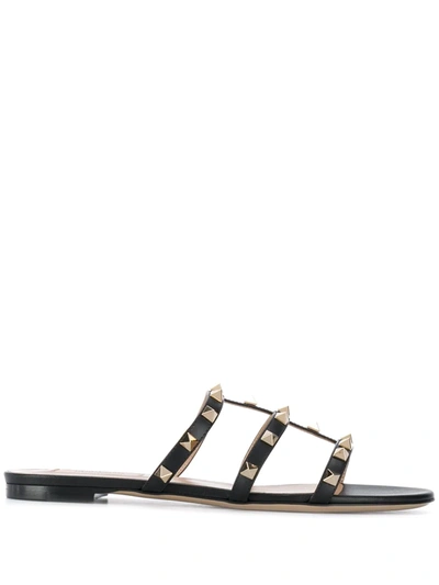 VALENTINO GARAVANI ROCKSTUD FLAT SANDALS