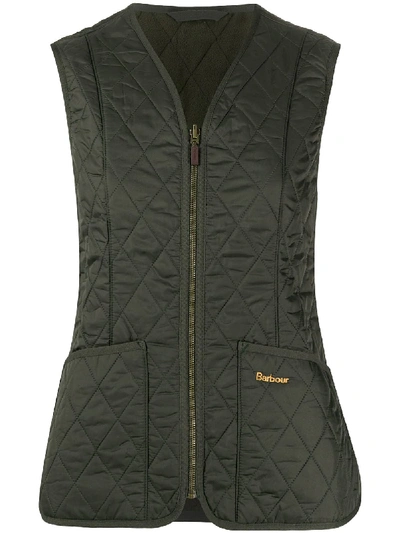 Barbour Quilted Gilet In Green
