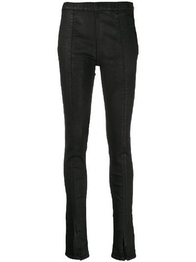 Rick Owens Drkshdw Biker High-rise Trousers In Black