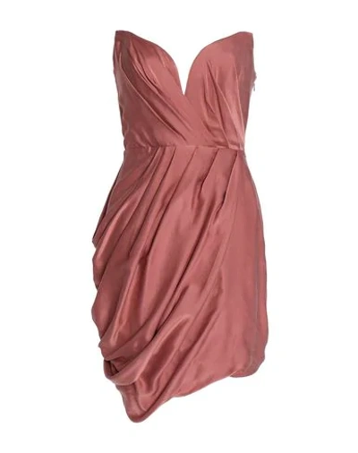 Zimmermann Short Dresses In Pale Pink