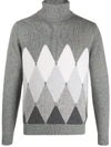 BALLANTYNE BOLD DIAMOND ROLL-NECK SWEATER