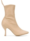 GIA COUTURE POINTED ANKLE BOOTS