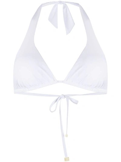 DOLCE & GABBANA TIED TRIANGLE BIKINI TOP