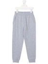 Monnalisa Ruffle-trim Track Pants In Grey