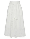 Iris & Ink 3/4 Length Skirts In White
