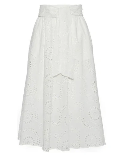 Iris & Ink 3/4 Length Skirts In White