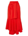 ADEAM ADEAM WOMAN MIDI SKIRT RED SIZE 4 WOOL, POLYURETHANE,35449484GA 4